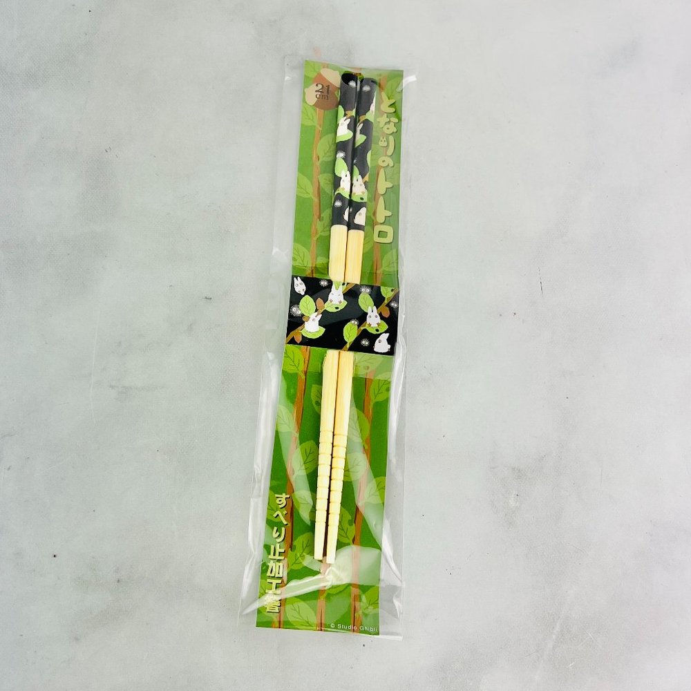Studio Ghibli My Neighbor Totoro Chibi-Totoro Bamboo Chopsticks SEALED